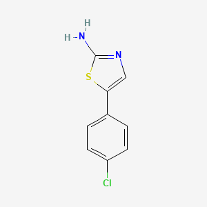 molecular formula C9H7ClN2S B1353873 5-(4-Chlorophenyl)thiazol-2-amine CAS No. 73040-66-1