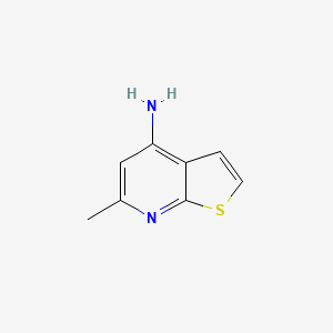 molecular formula C8H8N2S B1353876 6-甲基噻吩并[2,3-b]吡啶-4-胺 CAS No. 73227-70-0