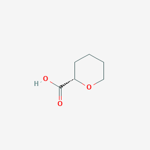 molecular formula C6H10O3 B1353879 (S)-Tetrahydro-2H-pyran-2-carboxylic acid CAS No. 105499-32-9
