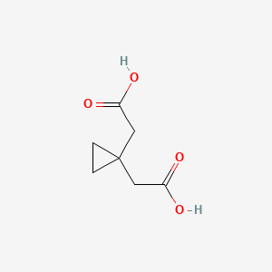 molecular formula C7H10O4 B1353882 2,2'-(Cyclopropane-1,1-diyl)diacetic acid CAS No. 70197-77-2