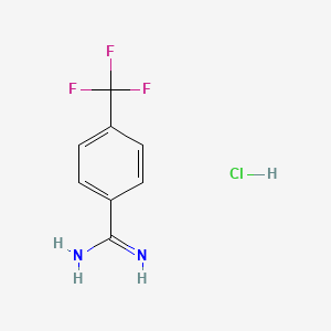 molecular formula C8H8ClF3N2 B1353885 4-(Trifluoromethyl)benzamidine hydrochloride CAS No. 38980-96-0