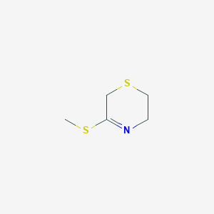 molecular formula C5H9NS2 B1353891 5-(甲硫基)-3,6-二氢-2H-1,4-噻嗪 CAS No. 343268-17-7
