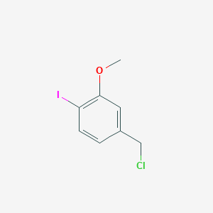 molecular formula C8H8ClIO B13539039 4-(Chloromethyl)-1-iodo-2-methoxybenzene 