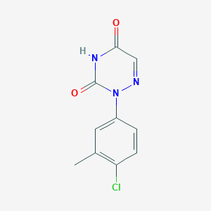 molecular formula C10H8ClN3O2 B1353907 2-(4-Chloro-3-methylphenyl)-1,2,4-triazine-3,5(2H,4H)-dione CAS No. 57715-76-1