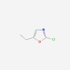molecular formula C5H6ClNO B13539073 2-Chloro-5-ethyl-1,3-oxazole 