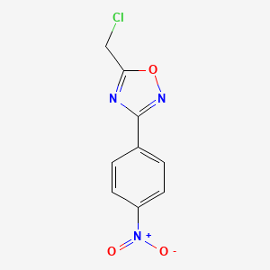 molecular formula C9H6ClN3O3 B1353908 5-(Chloromethyl)-3-(4-nitrophenyl)-1,2,4-oxadiazole CAS No. 57611-19-5