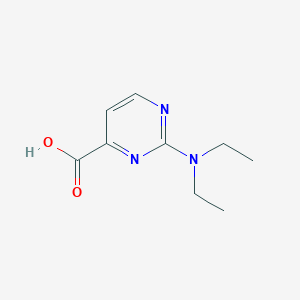molecular formula C9H13N3O2 B1353910 2-(Diethylamino)pyrimidine-4-carboxylic acid 