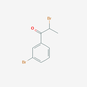molecular formula C9H8Br2O B1353911 2-溴-1-(3-溴苯基)丙酮 CAS No. 76650-08-3