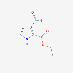 molecular formula C8H9NO3 B1353913 Ethyl 3-formyl-1H-pyrrole-2-carboxylate CAS No. 36131-43-8