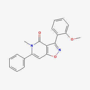 molecular formula C20H16N2O3 B1353933 3-(2-methoxyphenyl)-5-methyl-6-phenylisoxazolo[4,5-c]pyridin-4(5H)-one CAS No. 479077-09-3