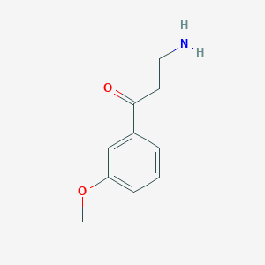 molecular formula C10H13NO2 B13539381 3-Amino-1-(3-methoxyphenyl)propan-1-one CAS No. 61341-80-8