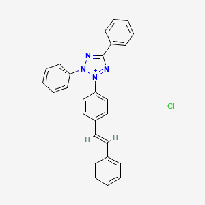 molecular formula C27H21ClN4 B1353951 2,5-Diphenyl-3-(4-styrylphenyl)tetrazolium Chloride CAS No. 24387-36-8