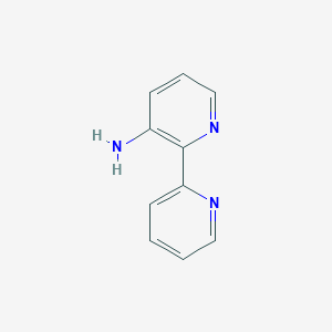 molecular formula C10H9N3 B1353957 [2,2'-联吡啶]-3-胺 CAS No. 105166-53-8