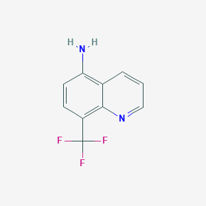 molecular formula C10H7F3N2 B1353967 8-(Trifluoromethyl)quinolin-5-amine CAS No. 161431-57-8