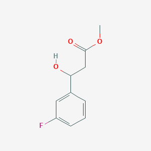 molecular formula C10H11FO3 B13539711 Methyl 3-(3-fluorophenyl)-3-hydroxypropanoate 