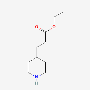 molecular formula C10H19NO2 B1353976 3-(哌啶-4-基)丙酸乙酯 CAS No. 71879-55-5