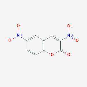 molecular formula C9H4N2O6 B13539788 3,6-dinitro-2H-chromen-2-one 