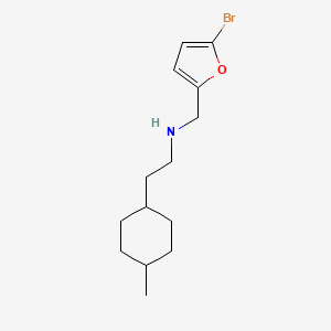 molecular formula C14H22BrNO B13539942 n-((5-Bromofuran-2-yl)methyl)-2-(4-methylcyclohexyl)ethan-1-amine 