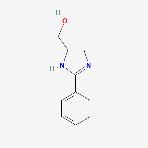 molecular formula C10H10N2O B1354004 (2-Phenyl-1H-imidazol-4-yl)methanol CAS No. 43002-54-6