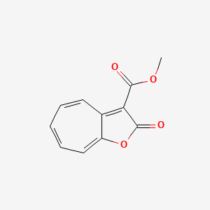molecular formula C11H8O4 B1354006 甲基2-氧代-2H-环庚[b]呋喃-3-羧酸酯 CAS No. 50603-71-9