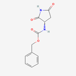 molecular formula C12H12N2O4 B1354008 (S)-3-N-Cbz-amino-succinimide CAS No. 60846-91-5