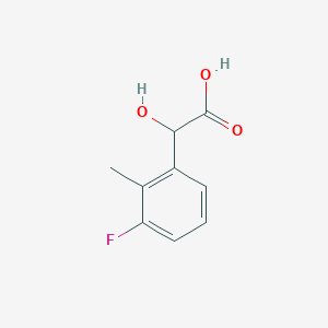 molecular formula C9H9FO3 B13540095 3-Fluoro-2-methylmandelic acid 