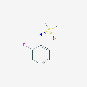 molecular formula C8H10FNOS B13540156 [(2-Fluorophenyl)imino]dimethyl-lambda6-sulfanone 