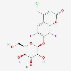 B1354021 4-Chloromethyl-6,8-difluoroumbelliferyl-b-D-galactopyranoside CAS No. 215868-46-5