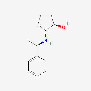 molecular formula C13H19NO B1354026 trans (+/-)-2-((R)-1-Phenylethylamino)cyclopentanol CAS No. 678991-64-5