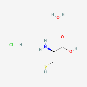 molecular formula C3H10ClNO3S B1354028 D-Cysteine hydrochloride monohydrate CAS No. 207121-46-8