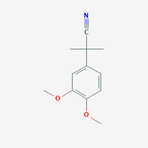 molecular formula C12H15NO2 B1354042 2-(3,4-二甲氧基苯基)-2-甲基丙腈 CAS No. 23023-16-7
