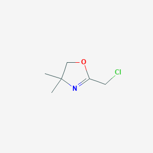 molecular formula C6H10ClNO B1354045 Oxazole, 2-(chloromethyl)-4,5-dihydro-4,4-dimethyl- CAS No. 74307-97-4