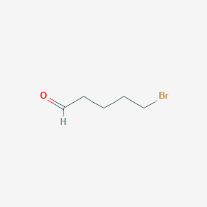molecular formula C5H9BrO B1354046 Pentanal, 5-bromo- CAS No. 1191-30-6
