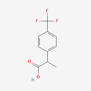 molecular formula C10H9F3O2 B1354047 2-[4-(三氟甲基)苯基]丙酸 CAS No. 134904-86-2