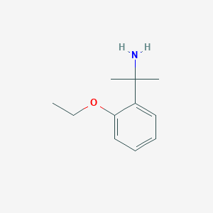 molecular formula C11H17NO B13540477 2-(2-Ethoxyphenyl)propan-2-amine 