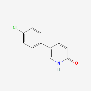 molecular formula C11H8ClNO B1354054 5-(4-Chlorophenyl)-2-hydroxypyridine CAS No. 76053-43-5