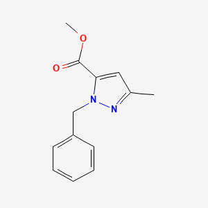 molecular formula C13H14N2O2 B1354055 Methyl 1-benzyl-3-methyl-1H-pyrazole-5-carboxylate 