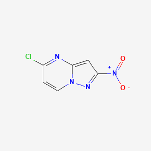 molecular formula C6H3ClN4O2 B13540626 5-Chloro-2-nitropyrazolo[1,5-a]pyrimidine 