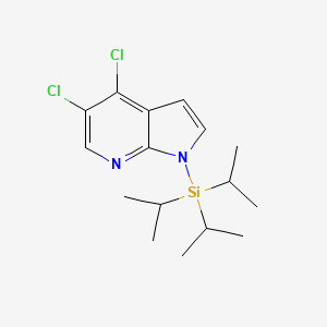 molecular formula C16H24Cl2N2Si B1354064 4,5-Dichloro-1-(triisopropylsilyl)-1H-pyrrolo[2,3-b]pyridine CAS No. 685513-95-5