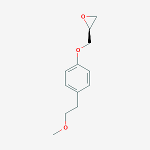 molecular formula C12H16O3 B135407 (2S)-2-[[4-(2-methoxyethyl)phenoxy]methyl]oxirane CAS No. 105780-38-9