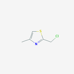 molecular formula C5H6ClNS B1354073 2-(Chloromethyl)-4-methyl-1,3-thiazole CAS No. 50398-72-6