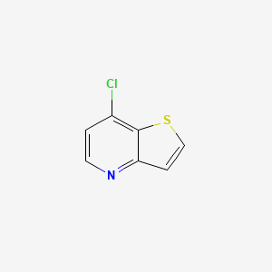 molecular formula C7H4ClNS B1354074 7-氯噻吩并[3,2-b]吡啶 CAS No. 69627-03-8