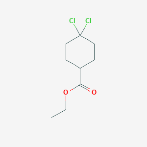 molecular formula C9H14Cl2O2 B1354076 4,4-二氯环己烷羧酸乙酯 CAS No. 444578-35-2