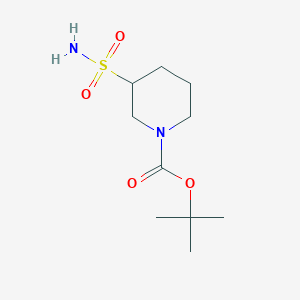 molecular formula C10H20N2O4S B13540791 tert-Butyl 3-sulfamoylpiperidine-1-carboxylate 