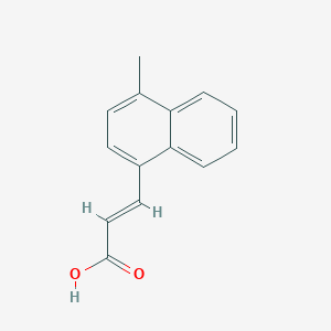 molecular formula C14H12O2 B13540801 3-(4-Methylnaphthalen-1-yl)acrylic acid 