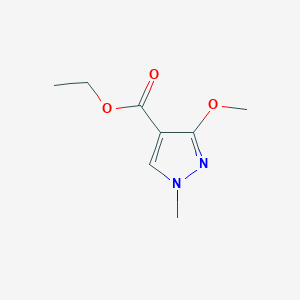 molecular formula C8H12N2O3 B1354081 ethyl 3-methoxy-1-methyl-1H-pyrazole-4-carboxylate CAS No. 103626-04-6