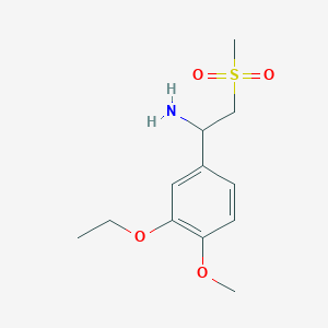 molecular formula C12H19NO4S B1354083 1-(3-Ethoxy-4-methoxy-phenyl)-2-methanesulfonyl-ethylamine CAS No. 253168-94-4
