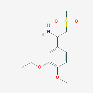 molecular formula C12H19NO4S B1354083 1-(3-Ethoxy-4-methoxyphenyl)-2-(methylsulfonyl)ethanamine CAS No. 253168-94-4