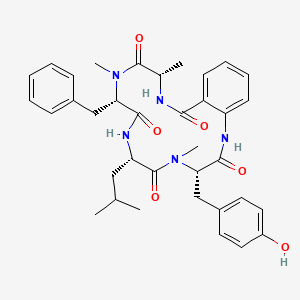 molecular formula C36H43N5O6 B1354086 Cycloaspeptide A CAS No. 109171-13-3