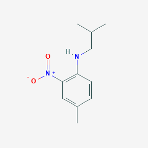 molecular formula C11H16N2O2 B13540932 4-Methyl-N-(2-methylpropyl)-2-nitroaniline CAS No. 649763-41-7